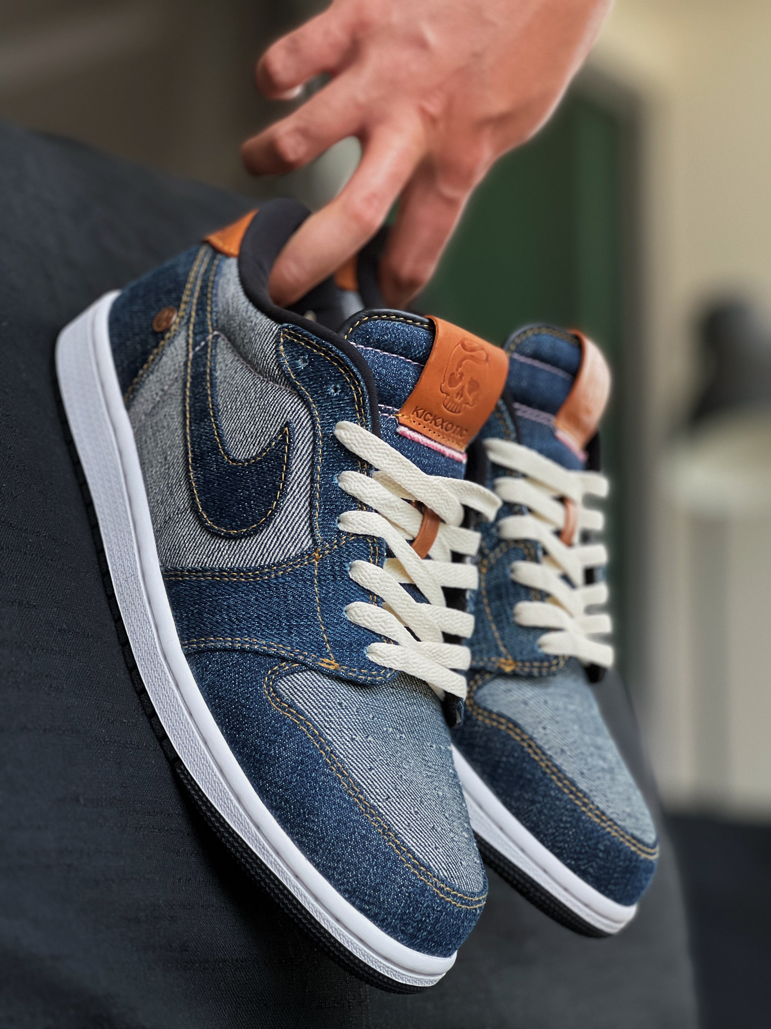 Denim Air Jordan 1 deals Low