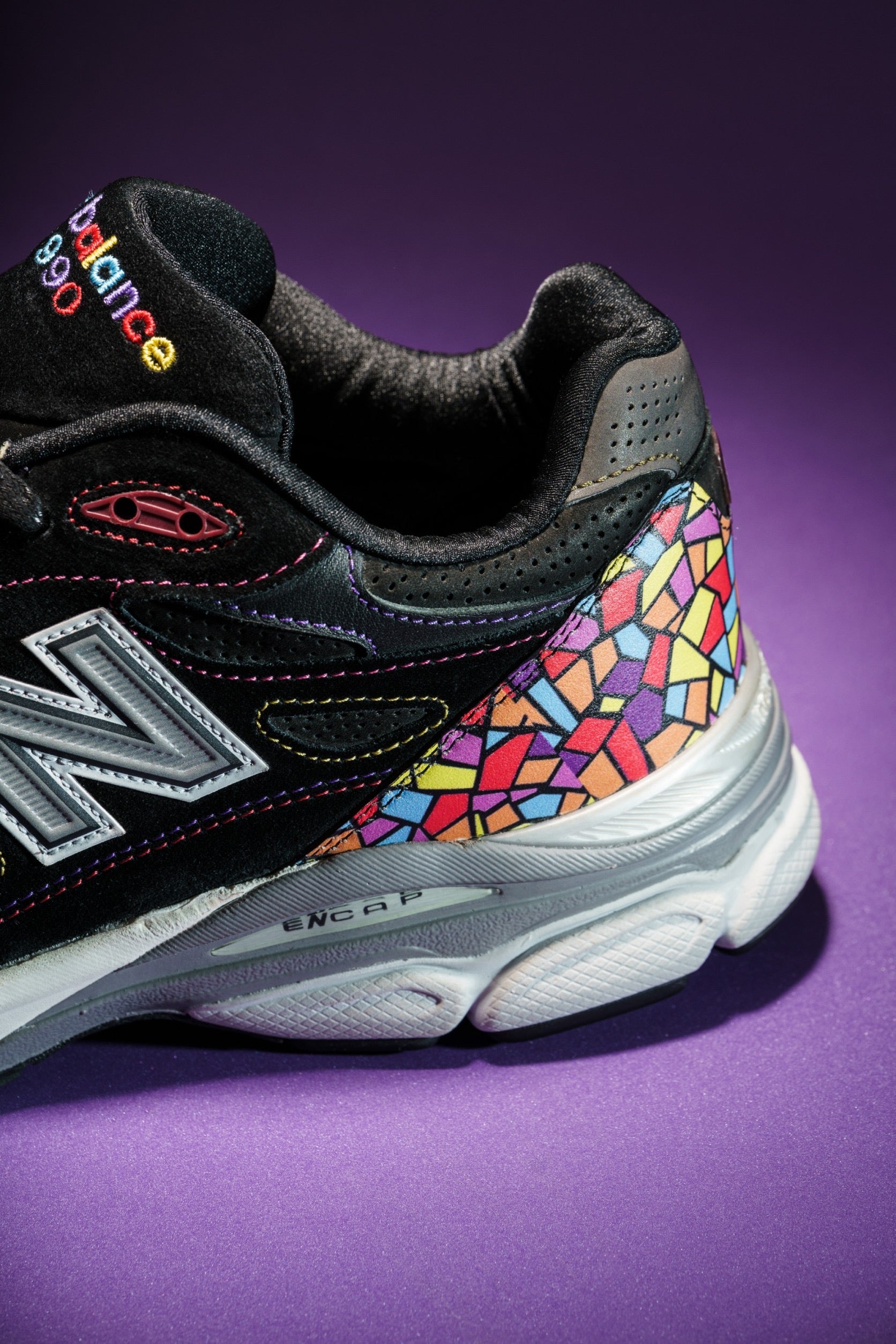 KICKCOTIC Custom New Balance Gaudi pattern heel