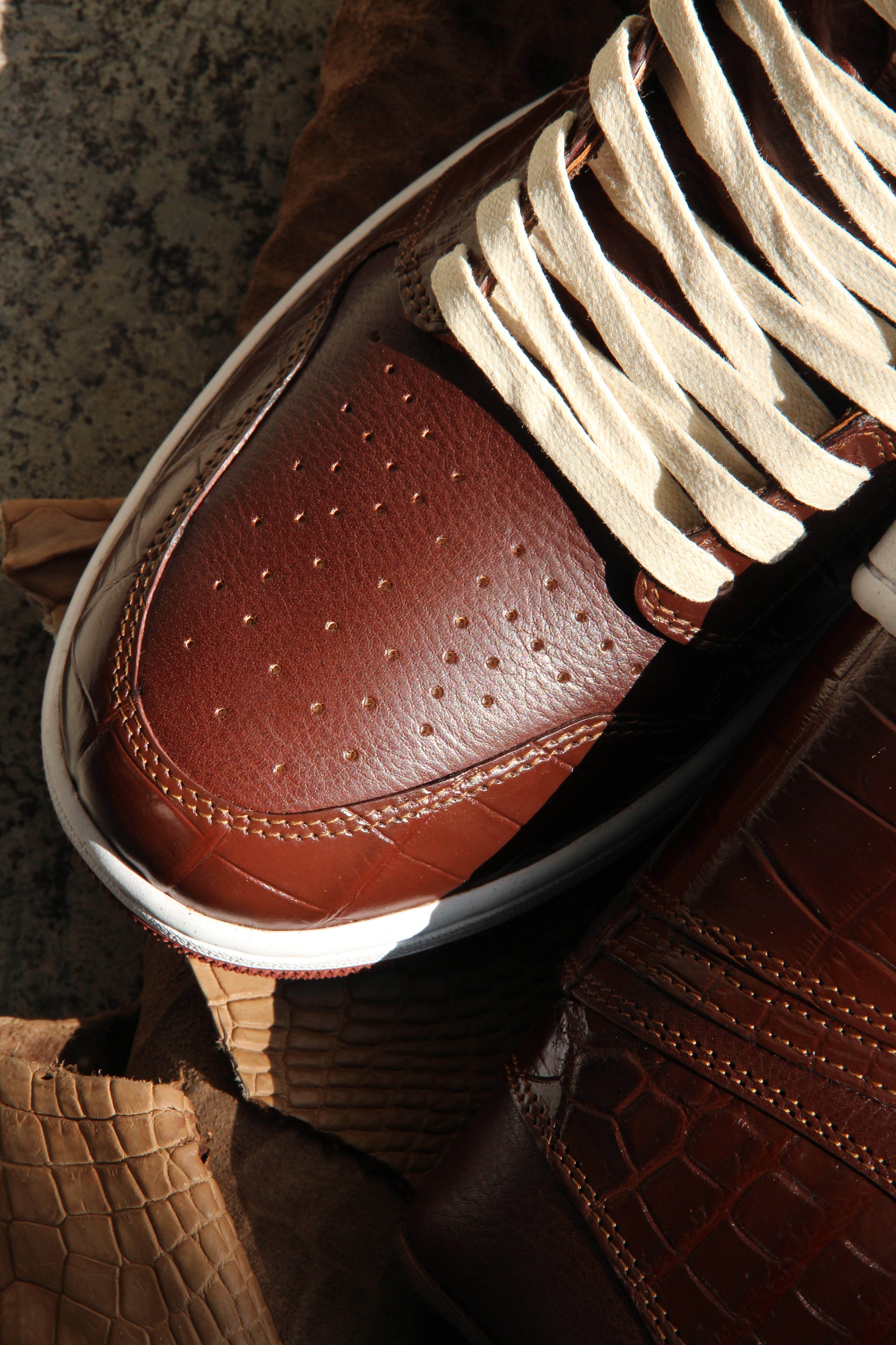 jordan brown leather