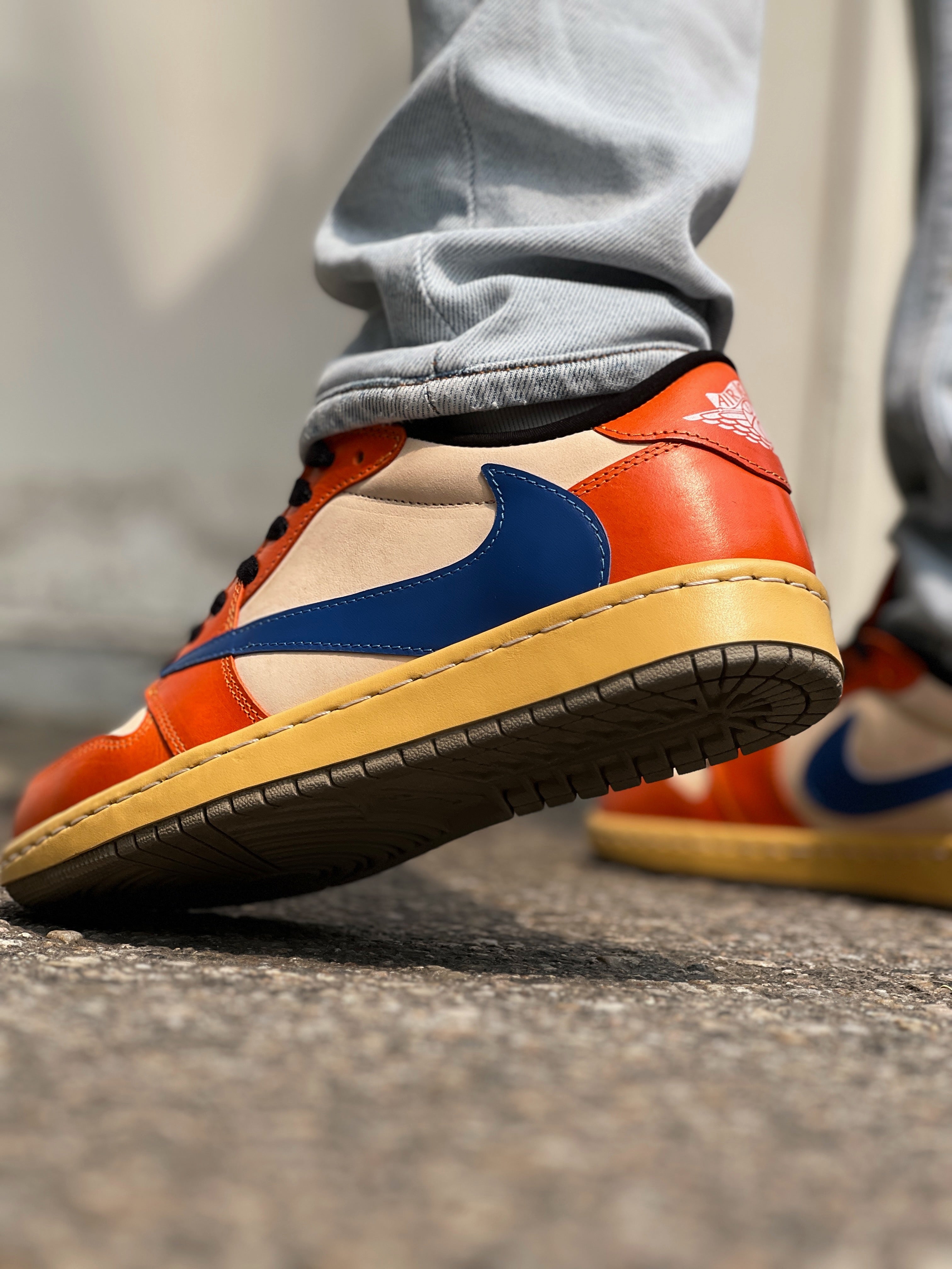 Air Jordan 1 Low Travis Scott Dragon Ball | Custom Italian Leather